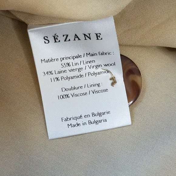 Sezane Delfina Linen/Wool Blend Dress
